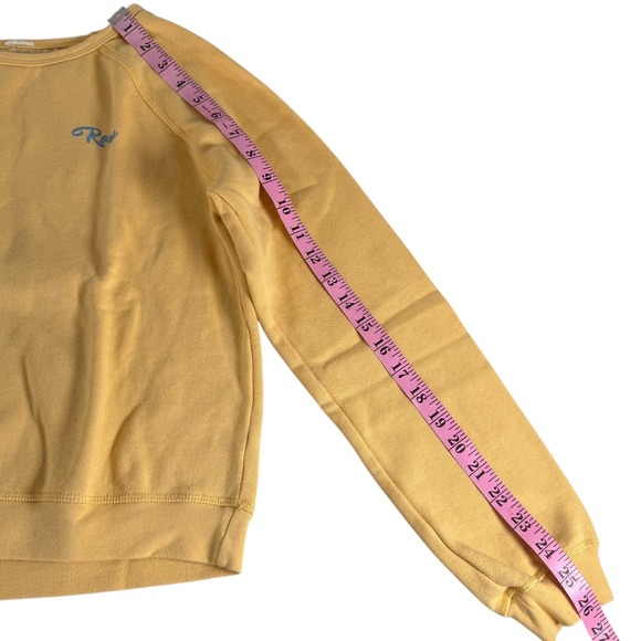 Roxy Womens Yellow California Graphic Sweatshirt Raglan Long Sleeve Size M - Picture 4 of 7